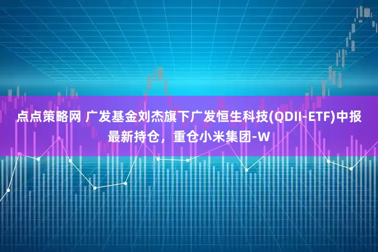 点点策略网 广发基金刘杰旗下广发恒生科技(QDII-ETF)中报最新持仓，重仓小米集团-W
